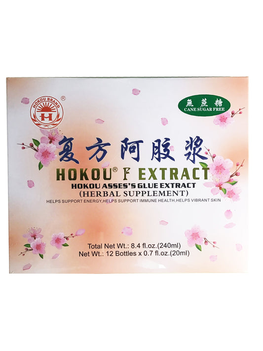 Hokou Asses's Glue (E-Jiao) Extract Cane Sugar Free 复方阿胶浆 无蔗糖