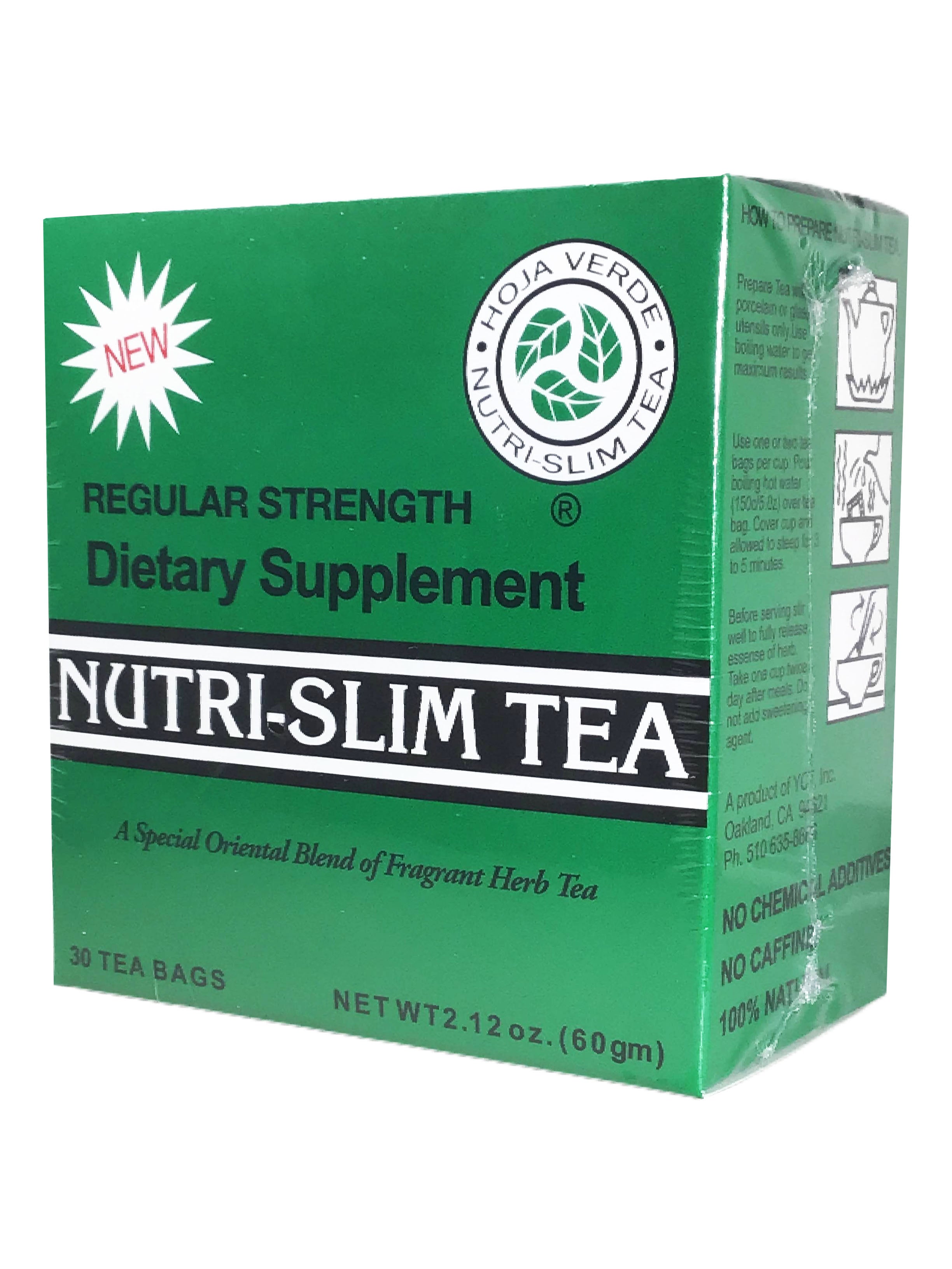 Hoja Verde Regular Strength Nutri-Slim Tea 30 teabags – KHT Herbs & Goods