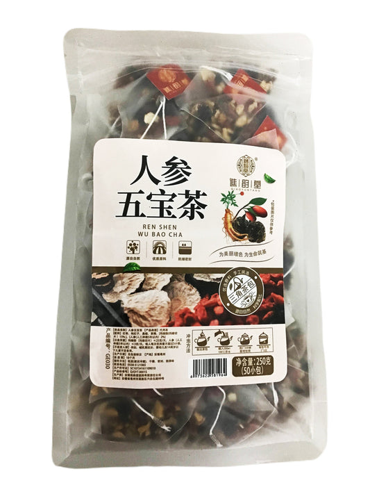 Ginseng and Five Treasure Herbal Tea 谯韵堂人参五宝茶