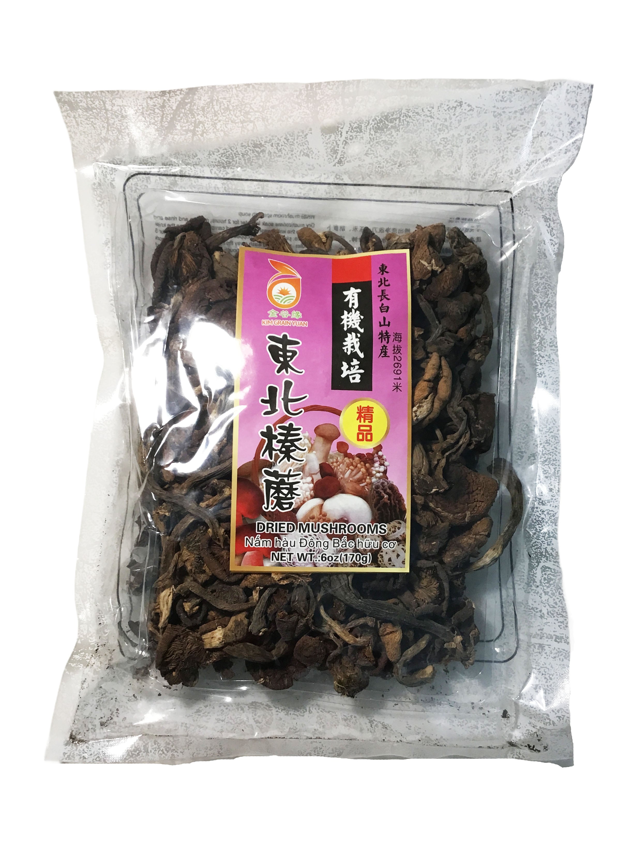 Kim Grain Yuan Hazel Mushroom 6oz 东北野生榛蘑