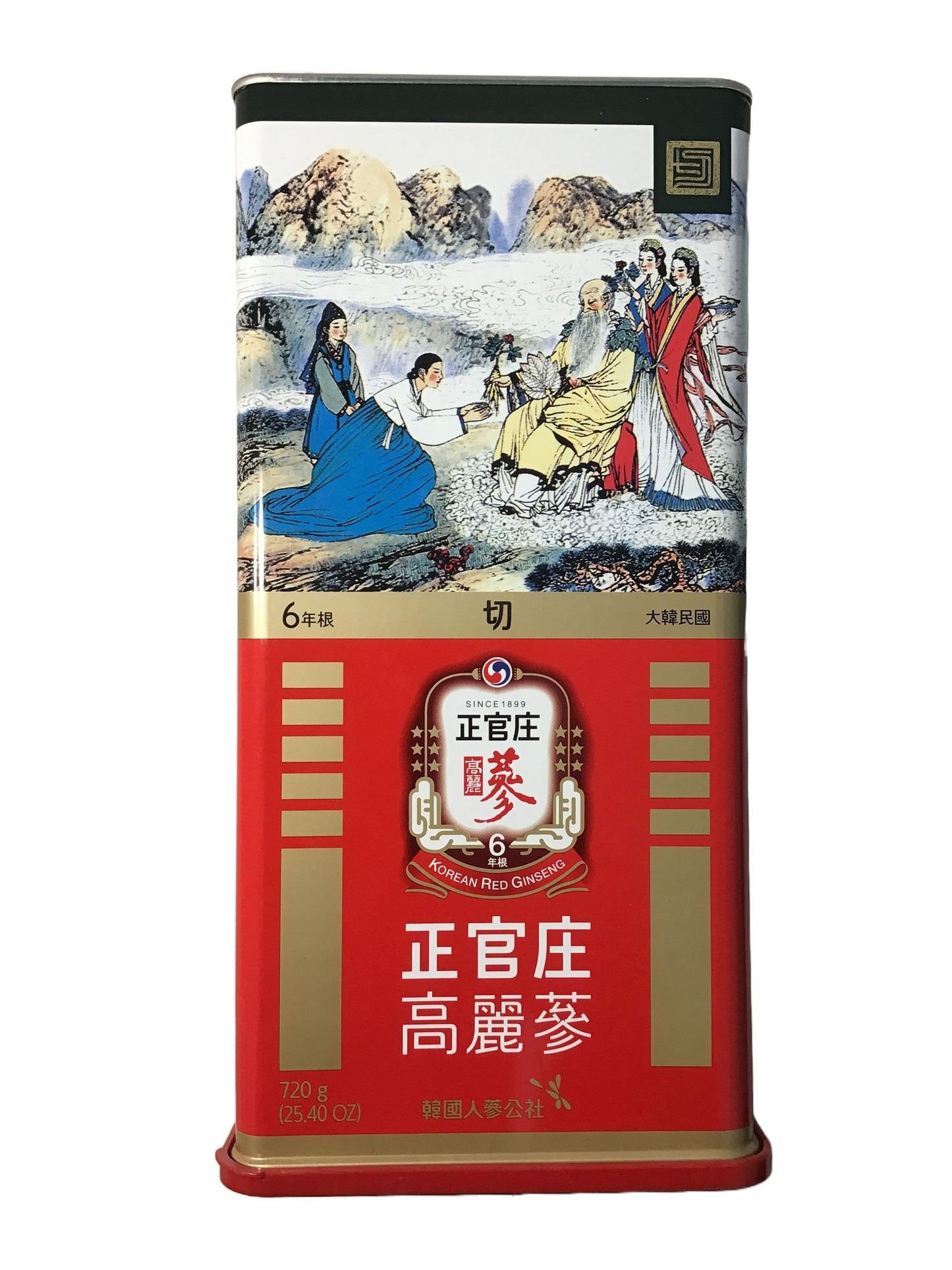 CHEONG KWAN JANG 6yr Old Korean Red Ginseng Canned 720g Roots (Cut) 正官庄 高丽参切参