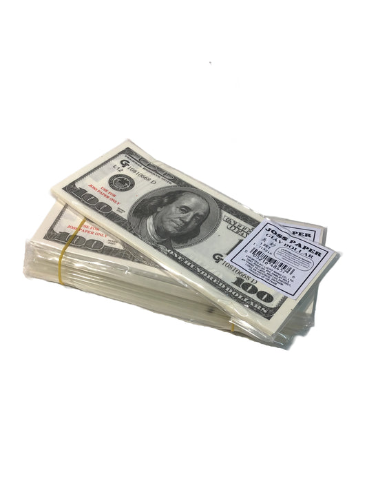 Joss Paper Money Dollar Pack of 10, 美钞冥纸 10件 4CM Thick