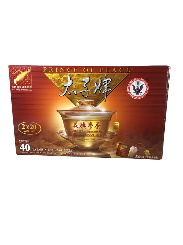 PoP American Wisconsin Ginseng Root Tea 美國太子牌純正原枝花旗參茶