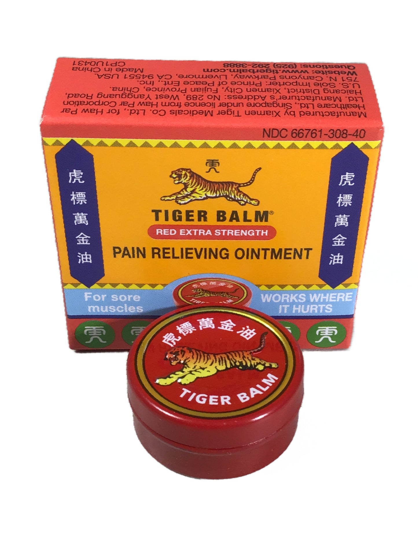 Tiger Balm Red Ointment 虎标黄金油 红 4g